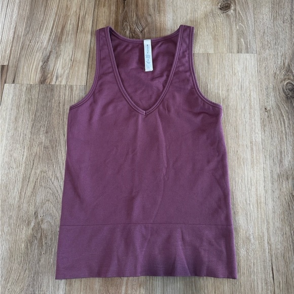 Athleta Tops - Athleta Women's Size XS Purple Aurora Seamless Crop Rib Tank